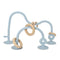 Socub Silicone Baby Sensory Toys, Montessori Educational Toys for Baby 6 12 18 Months, Parent-Child Toys with Suction Cup, 2 Pack(Dusty Blue)...
