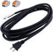 Replacement Power Cord 14 AWG Polarized 2 Prong Plug 12FT Pigtail 14 Gauge SJT 115V AC Cable Round Heavy Duty Repair Power Supply Cord 2C Open End...