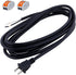 Replacement Power Cord 14 AWG Polarized 2 Prong Plug 12FT Pigtail 14 Gauge SJT 115V AC Cable Round Heavy Duty Repair Power Supply Cord 2C Open End...