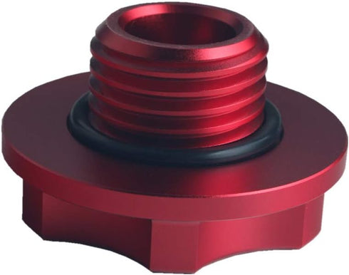 DEWHEL Billet Aluminum Oil Fill Cap for 1999-2010 Ford Powerstroke Diesel 6.0L 7.3L 6.4L (Red)...