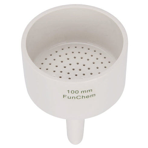 Porcelain Buchner Funnel, 100 mm Porcelain Buchner Filter Funnel O.D. 10 cm I.D. 9.2 cm Lab Funnels...