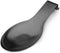 Stainless Steel Spoon Rest, Spatula Ladle Holder, Stainless Steel Utensil Spoon Rest Holder, Brushed Finish, Dishwasher Safe 9.8 x 3.7 Inch (Black...