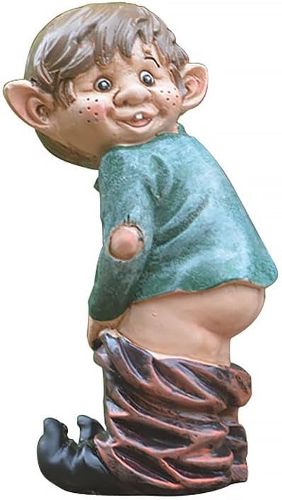 Funny Garden Statues Outdoor Garden Gnome Statues Decoration Creative Statue Resin Sculpture Figurine Ornament Garden Gnomes Outdoor (A)...