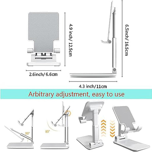 Cell Phone Stand for Desk,Phone Holder with Stable Anti-Slip,Increase Weight be Stable,Compatible with iPhone 15 14 13 12 Mini 11 Pro Xs Max XR X ...