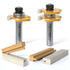 FivePears Tongue and Groove Router Bit Set with 1/2" Shank,T Shape 3 Teeth Wood Milling Cutter Woodworking Tool(2pcs)...