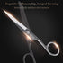 Newness Fabric Scissors, Heavy Duty All Metal Stainless Steel Craft Scissors, Multi-Purpose Professional Sharp Shears for Tailor Dressmaker Craft ...