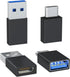 4-Pack USB C to USB Adapters, with 2 Type C Female to A Male Converters & 2 USB C Male to USB Female Connectors, Compatible with Apple Watch, iPho...