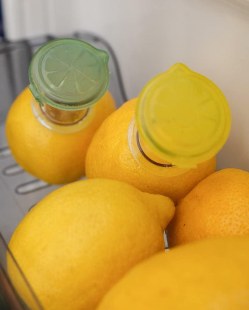 YZC Lemon Squeezer – 2-Pack Lemon-Juicer – BPA-Free Plastic Lime Juicer– Compact Juice Extractor Citrus Press with Lid – Squeeze Lime for Cocktail...
