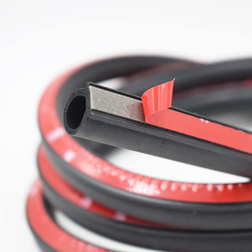 Seal Strip Big D-Shape Weatherstrip Door Seal 0.649" Height X 0.57" Width Automotive Door Soundproofing, Car Motor Auto Door Rubber Weather Stripp...