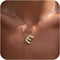 Gold Bubble Letter Necklace for Women, 14k Gold Plated Balloon Initial Letter Pendant Necklace Dainty Charm Initial Necklaces for Women Trendy Chu...