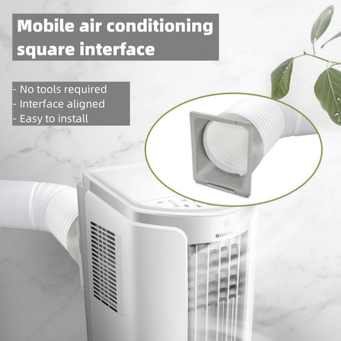 5.9"/6" Portable Air Conditioner Exhaust Hose Coupler Window Adapter - ABS Mobile A/C Unit Tube Connector - Essential Air Conditioning Accessories...