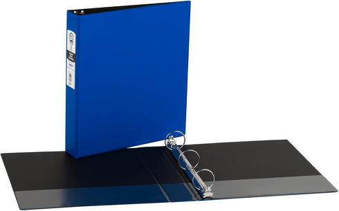 Avery Economy 3 Ring Binder, 1.5" Round Rings, Color (Black, Pacific Blue) Will Vary, 1 Binder (11778)...