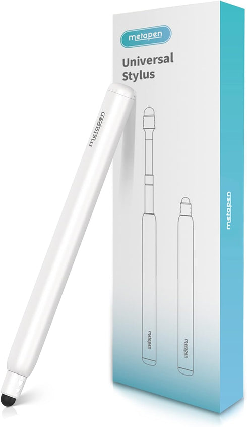 Metapen X1 Universal Stylus Pen for Touch Screens, 2-1 Retractable Pointer & Stylus with Special Flocking Tip, High Precision & Soft, Stylus Pen f...