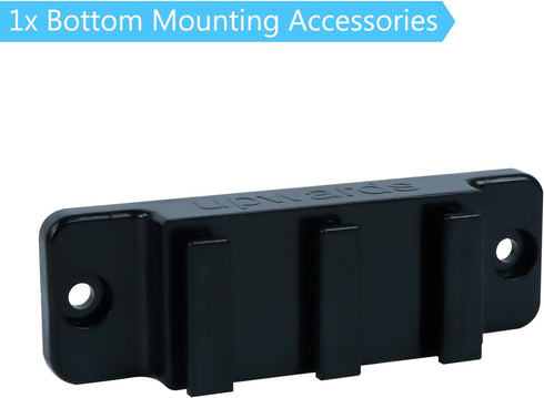 Retractable Baby Gate Replacement Parts (Black) Retractable Dog Gate Hardware Full Set Wall Mounting Accessories with Brackets Anchors and Screws ...