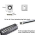 11mm Square Straight Carbide Inserts for woodturning, 11×11×2.0mm Replacement Cutter for Woodworking Fits Spiral Helical Planer Cutter Head or lat...