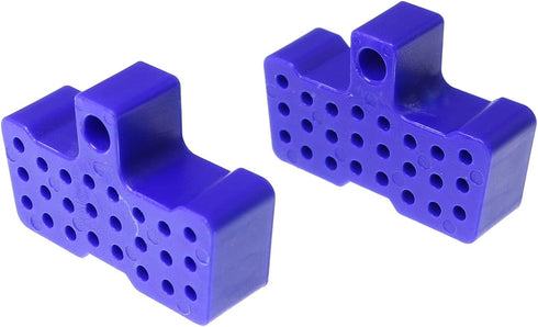 2pcs Hydraulic Disc Brake Bleed Blocks Compatible with Shimano, AVID SRAM and More for 4-Piston Caliper, Blue...
