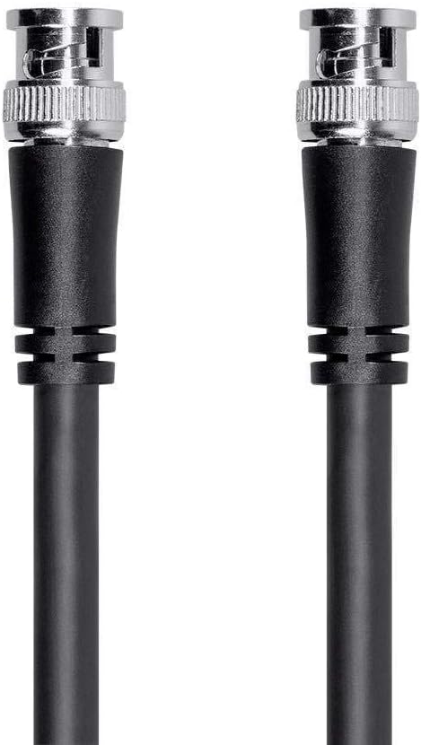 Monoprice HD-SDI RG6 BNC Cable - 18 AWG Pure Copper Conductor, 75-Ohm, Dual Copper and Aluminum Shielding, for Use in HD-SDI Video Applications, 6...