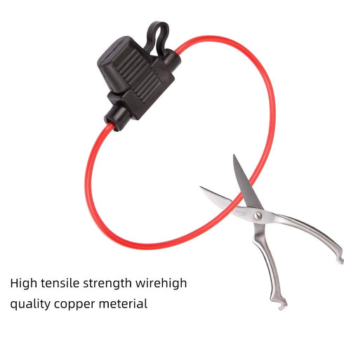 2 Pack Mini Blade Fuse Holder 18 Gauge Waterproof Pigtail Inline Fuse Holder with 5A ATM Fuses...