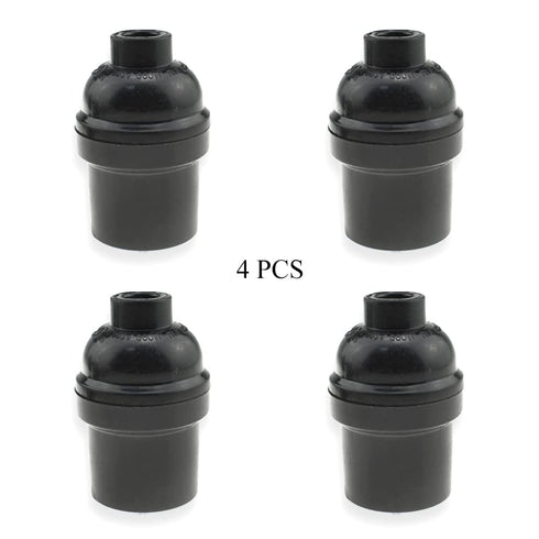 HAHIYO E26 Lamp Socket Screw in Mount Light Socket Bulb Holder Fixture Easy Wire Tighten Down Not Loose Twist PBT+ Plastic Maximum for Decor Table...