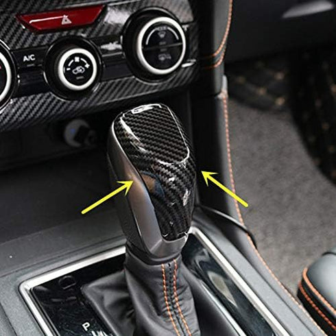 Sport Chrome Carbon Fiber Print Gear Shift Knob Cover Trim for Subaru Forester XV Crosstrek Outback Impreza (Carbon Fiber Print)...