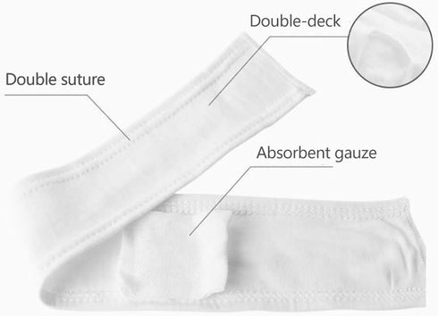 Topwon Cotton Newborn Umbilical Cord Belly Band Disposable to Protect Baby Abdomen Newborn Essentials Must Haves - 8 Pieces...