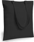 TOPDesign 5-Pack Economical 16"x15" Black Cotton Tote Bag, Lightweight Medium Reusable Grocery Shopping Cloth Bags, Suitable for DIY, Advertising,...