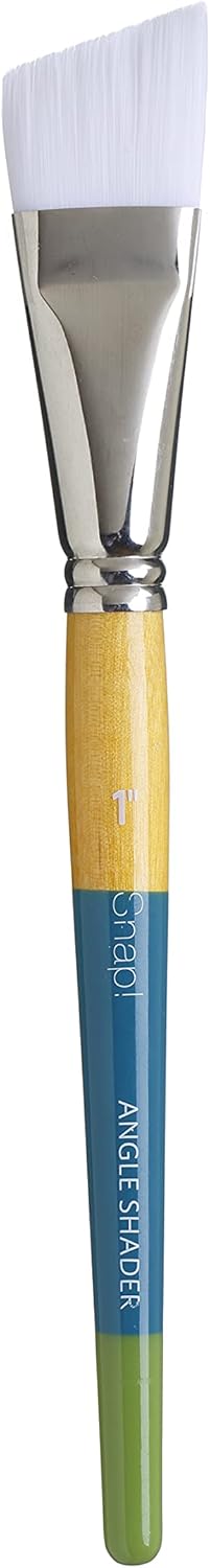 Princeton White Snap Taklon Angled Paintbrush, Size 1 inch...
