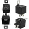 12V/40A SPDT Standard Auto Relay 5 pin Car Heavy Duty Switches & Starters, Used for Motor Automobile, Replaces Type: JD-1914(4pcs) with Black Wate...