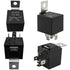 12V/40A SPDT Standard Auto Relay 5 pin Car Heavy Duty Switches & Starters, Used for Motor Automobile, Replaces Type: JD-1914(4pcs) with Black Wate...