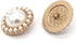 25mm Retro Women Coat Gold Metal Pearl Buttons, for Clothes, Sweaters, Blazer, Suit, Wedding Dress, Handmade DIY Crafts, Sewing Accessories(10pcs ...