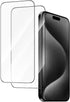 PERFECTSIGHT 2 Pack Diamond Hardness for iPhone 15 Pro Screen Protector 6.1 Inch, HD Clear 8X Shockproof Premium Tempered Glass Screen Protector f...