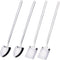 Fruit Dessert Shovel Spoons Set 4PCS, 6.8 inch Stainless Steel Mixed Dinner Teaspoon Spoons for Dessert Coffee Tea Ice Cream Fruit Cake for Home K...