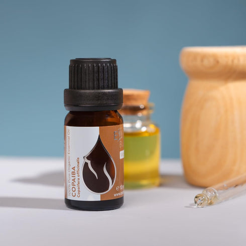 Essences Bulgaria Organic Copaiba Essential Oil 0.34 Fl Oz 10ml Copaifera officinalis - 100% Pure Natural Undiluted Therapeutic Grade Aromatherapy...