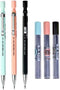 3pcs 2.0mm Mechanical Pencil with 18pcs Black Lead Refills, Automatic Pencils Press Mechanical Pencil for Writing,Draft Drawing Crafting Art Sketc...