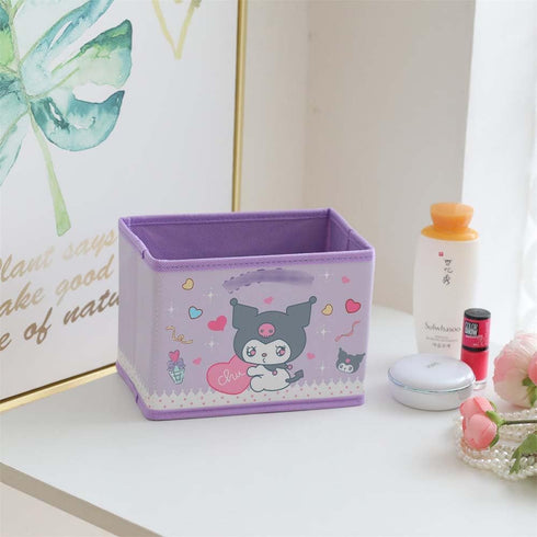 Kawaii Collapsible Storage Bin, Cute Storage Box Foldable Baskets Kawaii Office Desk Organizer Cute Room Decor...