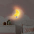Moon Nightlight for Nursery Decor Nursery Nightlight for Baby Nursery Room Decor Moon Wall Nightlight for Bedroom Moon Wall Lamp Sign Baby Adults ...