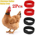 2pcs Black Anti Crow Rooster Collar, No Crow Noise Neck Belt for Roosters for Chicken, Duck, Goose Pet Collar,Length...