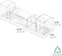 iDesign 43030 Med+ 12" Plastic Divided Vanity Medication and Bathroom Accessory, 12" x 3" x 3.5", Multi-Level Organizer...