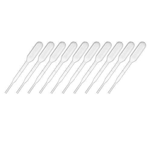 uxcell 50 Pcs Plastic Disposable Pipettes 0.2ml, Clear Transfer Pasteur Pipettes, 61mm Length, Liquid Dropper for Lab...