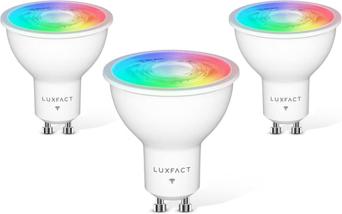 GU10 Smart LED Bulb - 5W (50W Equivalent) RGBCW Color Changing Bulb - Compatible with Alexa and Google Assistant – 420LM - Multicolor Music Sync G...
