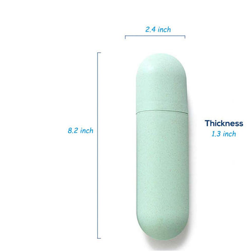 Portable Travel Toothbrush Box,Case Hiking Camping Protect Storage Box Travel Tooth Toothbrush Cover Toothpaste Organizer Toothbrush Holder (Blue)...