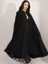 Unicra Halloween Hooded Cloak Black Long Party Cape Renaissance Cosplay Costume Robe with Rhinestone Brooch for Women and Men...