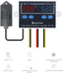KETOTEK Temperature Humidity Controller Digital Thermostat Module 120V, Heating Cooling Humidification and dehumidification Control 110V 10A, Fahrenheit Display