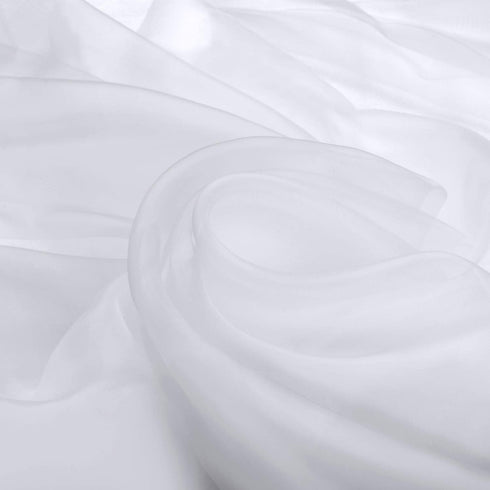 16 Feet by 54 Inch Organza Voile Dress Fabric Fancy Costumes Decorations (Pure White)...