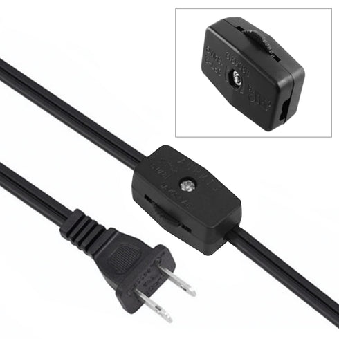 2PCS Inline Rotary Cord Switch Replacement Gear Rotary Switch Direct Plug-in Light Wire Switch for 18/2 SPT-2 Lamp Cord...