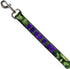 Dog Leash Hulk Face Close Up Action Pose Greens Purples 4 Feet Long 1.0 Inch Wide...