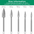 Wood Carving Drill Bits Set for Dremel Rotary Tool 5Pcs Engraving Drill Accessories Bit Wood Crafts Grinding Woodworking Tool with 1/8” Shank for ...
