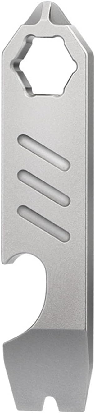 Hamans Mini Titanium EDC Pry Bar EDC Pocket Multi Tool Bottle Opener Screwdriver Wrench...