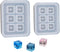 2pcs/set square with Holes Resin Epoxy for Jewelry Polymer Pearl Clay DIY Cake 3D Drop Glue Crafting Decor Silicone Mold Tool...