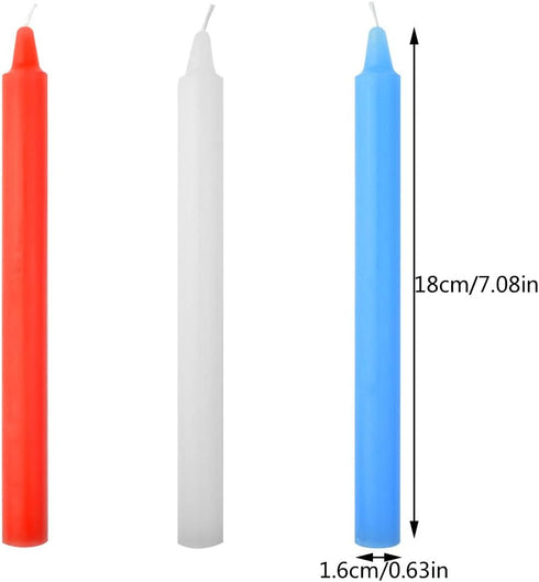 6 Pcs Low Temperature Candles, Fengek 7 Inch Low Heat Candles Romantic Wax Dripping, 5 Color...